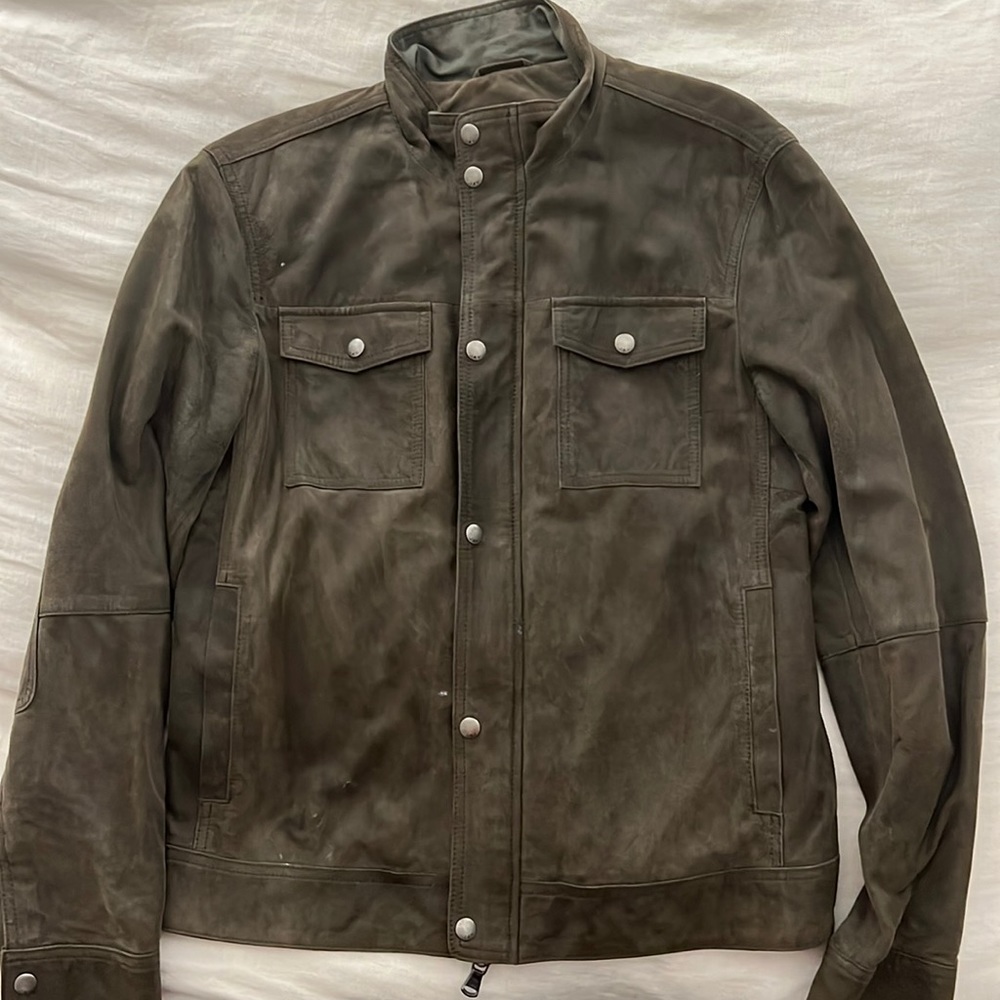 John Varvatos suede jacket